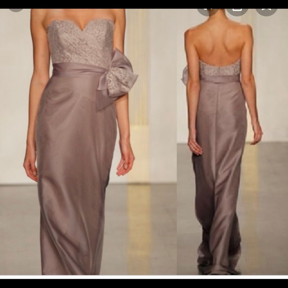 NOIR BY LAZARO MAUVE DRESS. Size 12 or 14